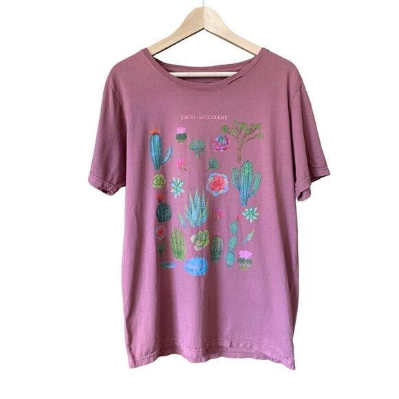 Project Karma Cacti Succulent T-Shirt Terracotta Size L - Picture 4 of 10